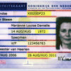 ID kaart voorbeeld