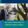 Maker Willem Blom en bedenker Martin Kuipers Estafetteboom